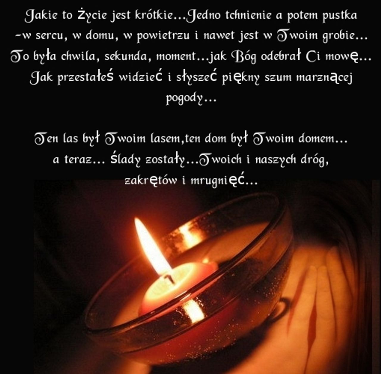 <p>Z sercem pełnym bólu i smutku zawiadamiamy, że dnia 14 lutego 2012 roku odszedł od nas mój kochany Mąż, nasz najdroższy Ojciec, Teść i Dziadek śp. Andrzej Bartczak lat 59 Msza św. pogrzebowa zostanie odprawiona dnia 17.02.2012 r. o godz. 12.00 w parafii pw. św. Mikołaja w Ludzisku. Pogrzeb odbędzie się tego samego dnia po mszy św. na cmentarzu parafialnym w Ludzisku. W smutku pogrążona ŻONA z RODZINĄ</p>