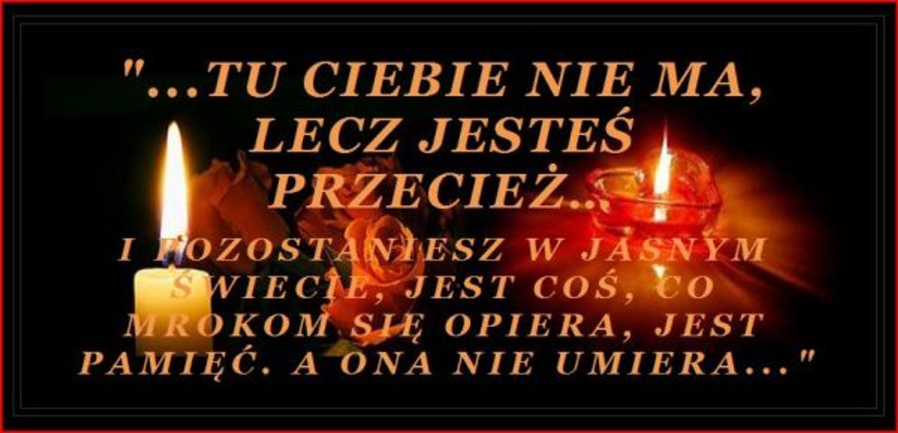 <p>" Nie umarł ten, kto żyje w naszych sercach i myślach" Z głębokim bólem i żalem zawiadamiamy, że 4 listopada 2010 roku odszedł od nas, w wieku 58 lat, kochany SYN, MĄŻ, TATUŚ, DZIADEK, TEŚĆ, BRAT i WUJEK śp. LECH KUSAK Pogrzeb odbędzie się w sobotę, 6 listopada 2010 roku o godz. 13.20 na cmentarzu komunalnym (nowym) przy ul.Wrocławskiej w Zielonej Górze. Pogrążona w żałobie Rodzina. Msza święta w intencji Zmarłego zostanie odprawiona w dniu pogrzebu w kościele pw. Miłosierdzia Bożego na Osiedlu Pomorskim.</p>