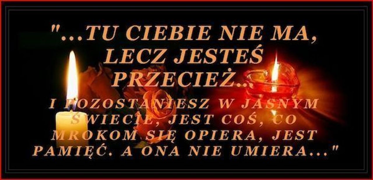 <p>Ludzie, których kochamy zostają na zawsze, bo zostawili ślady w naszych sercach. Z głębokim żalem zawiadamiamy, że dnia 21 sierpnia 2012 roku zmarł kochany Mąż, Tata, Teść i Dziadek</p>
<h4><strong>śp. Piotr Cikacz lat 70</strong></h4>
<p>Msza św. żałobna odprawiona zostanie dnia 23.08.2012 r. o godz. 11.00 w kościele parafii pw. św. Józefa. Pogrzeb odbędzie się tego samego dnia o godz. 12.00 na cmentarzu parafii św. Mikołaja przy ul. Marulewskiej w Inowrocławiu. Pogrążona w smutku ŻONA z RODZINĄ</p>