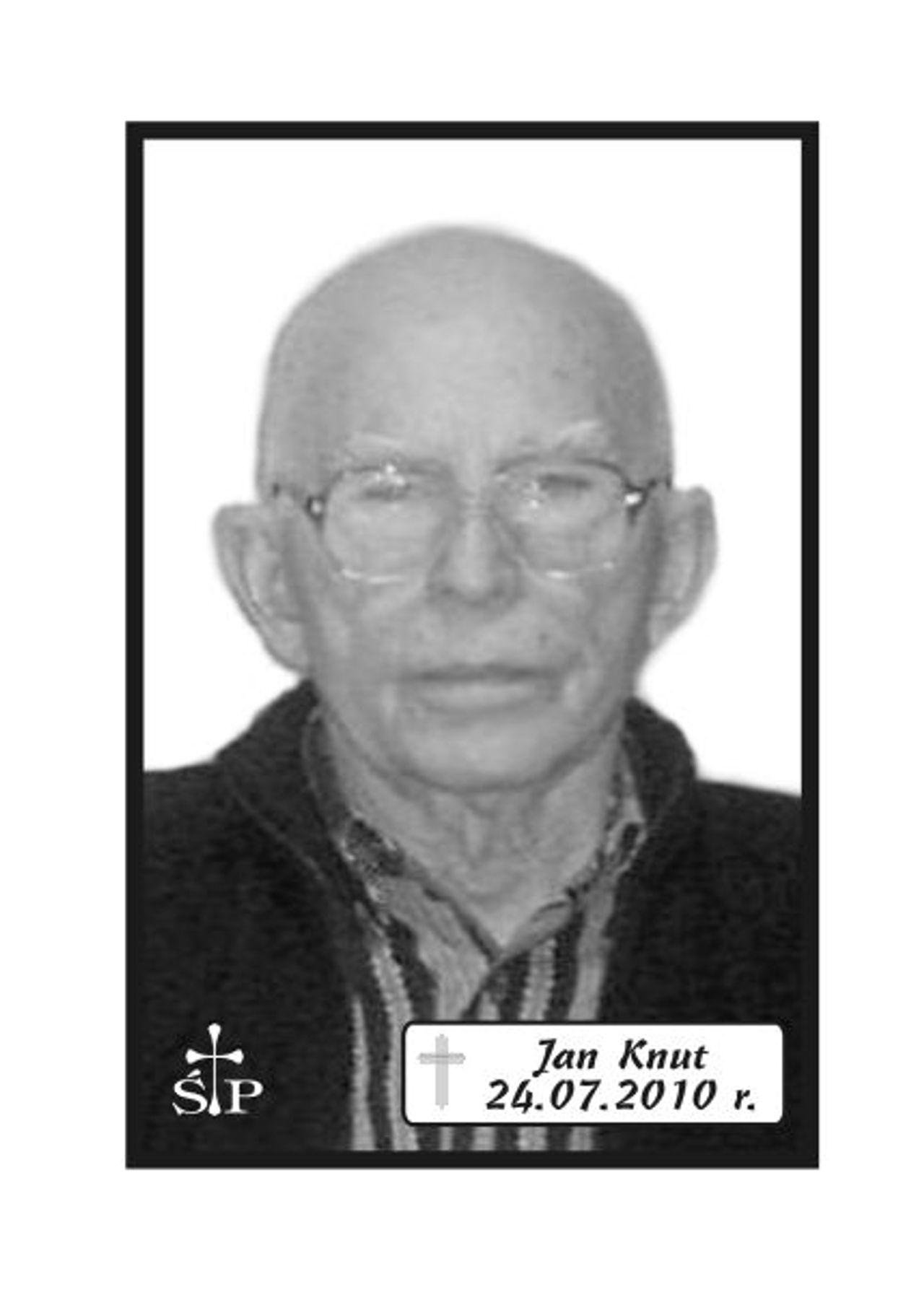 <p>„Chociaż wiemy, że kiedyś nadejdzie śmierć zawsze wydaje się niespodziewana”. Z głębokim żalem zawiadamiamy, że 24 lipca 2010 r. zmarł Nasz Kochany Tatuś, Teść, Dziadek i Pradziadek śp. Jan Knut. Ceremonia pogrzebowa rozpocznie się w czwartek, 29 lipca 2010 r. o godz. 13.45 w sali ceremonialnej Domu Pogrzebowego „Wrotniewscy” przy ul. Różanej 8 w Koszalinie. Mikrobus z domu pogrzebowego na cmentarz podjedzie pod „Wejście A” (główne) kondukt wyruszy ok. godz. 14.30. Msza święta żałobna odprawiona zostanie w dniu pogrzebu o godz. 12.30 w Katedrze. Prosimy o nieskładanie kondolencji.</p>