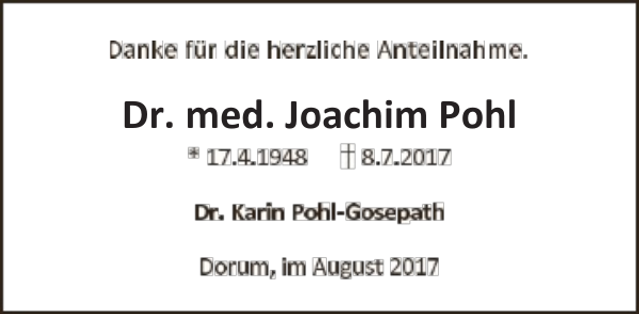 <p>ƌ͘ ŵĞĚ͘ :ŽĂĐŚŝŵ WŽŚů</p>