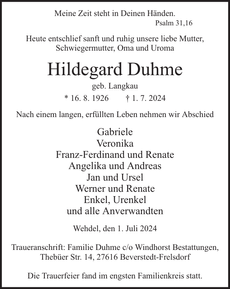 Ankündigung