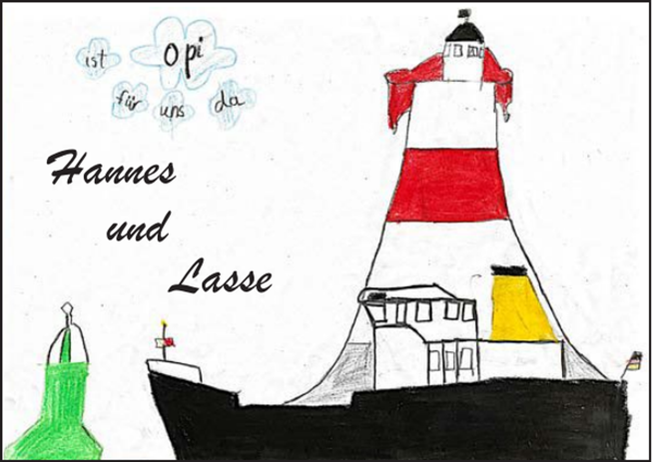 <p>Hannes<br />und<br />Lasse</p>