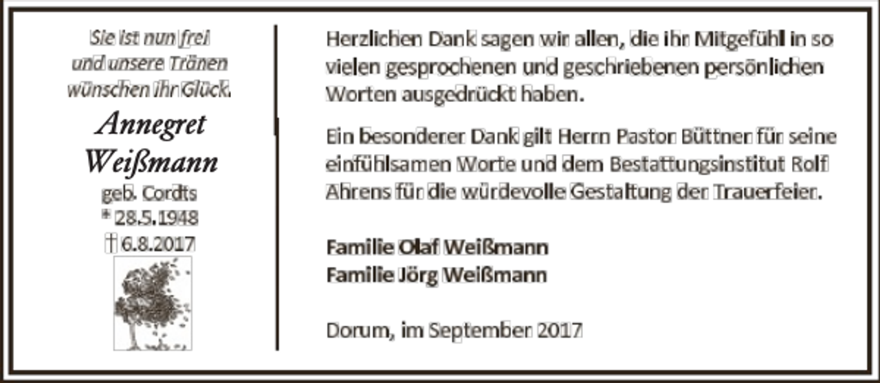 <p>Annegret<br />Weißmann</p>