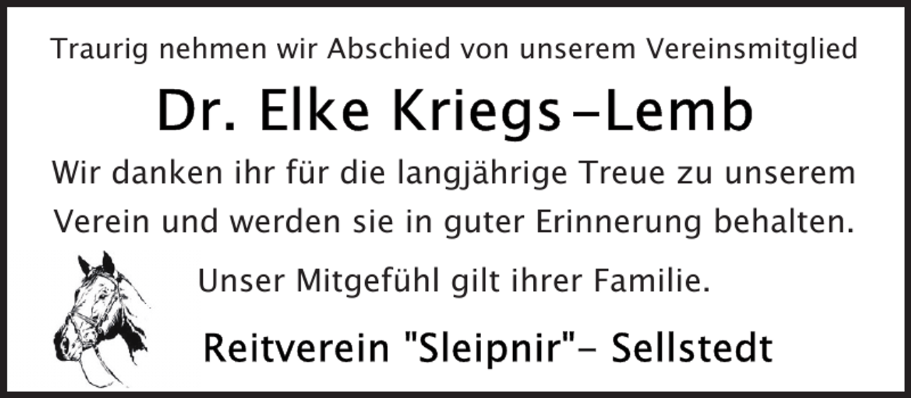 <p>Traurig nehmen wir Abschied von unserem Vereinsmitglied</p>
<p>Wir danken ihr für die langjährige Treue zu unserem<br />Verein und werden sie in guter Erinnerung behalten.<br />Unser Mitgefühl gilt ihrer Familie.</p>