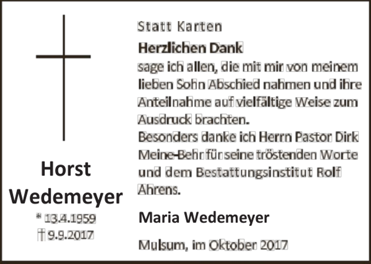 <p>,ŽƌƐƚ<br />tĞĚĞŵĞǇĞƌ</p><p>DĂƌŝĂ tĞĚĞŵĞǇĞƌ</p>