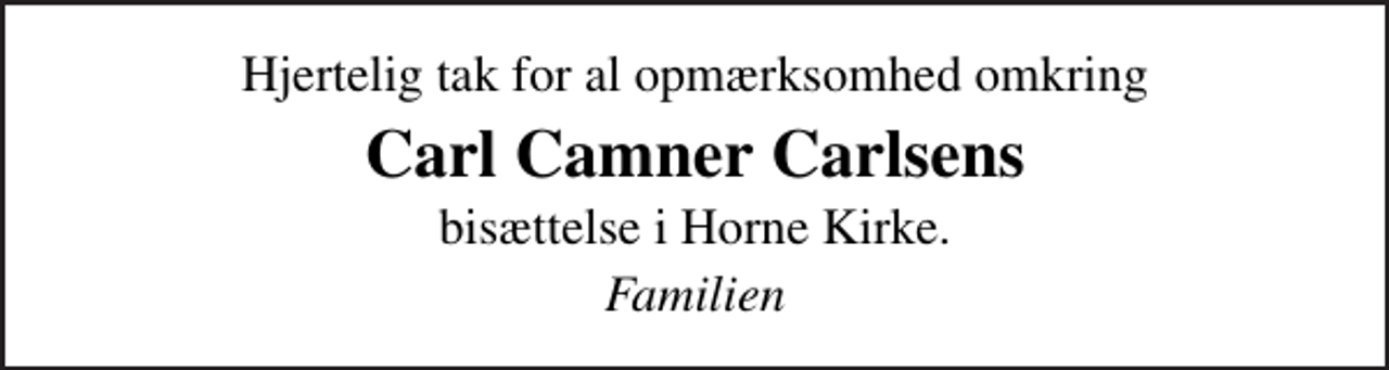 <p>Carl Camner Carlsens<br />bisættelse i Horne Kirke.<br />Familien</p>