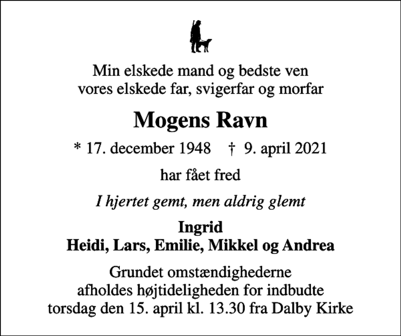Mogens Ravn | Danmarks største medie for mindesider og dødsannoncer