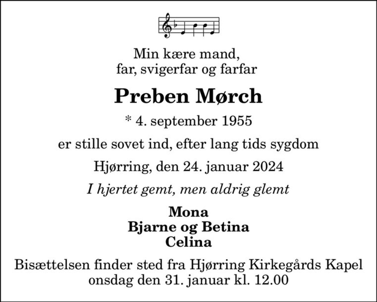 Preben M rch D dsannoncer I Danmark