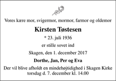 Announcement