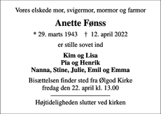 Annonce