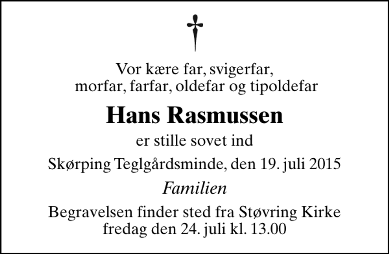 Hans Kristian Rasmussen | Danmarks største medie for mindesider og ...