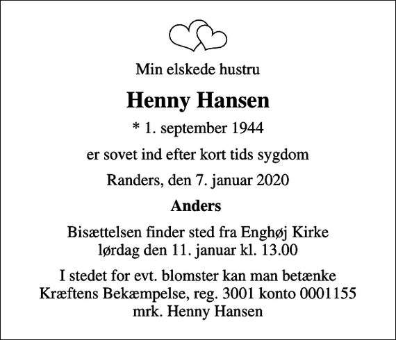 Henny hansen best sale
