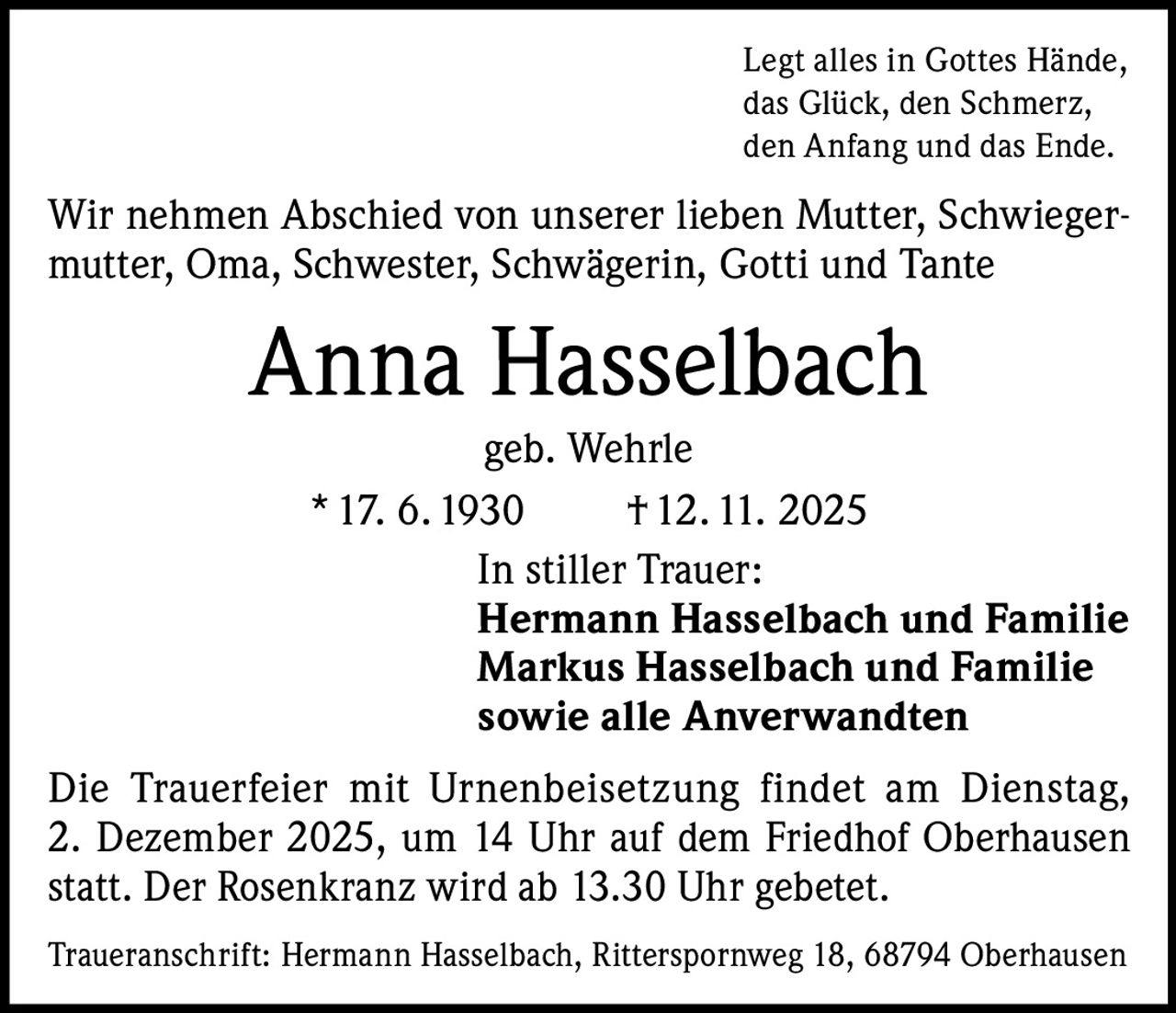 Ankündigung