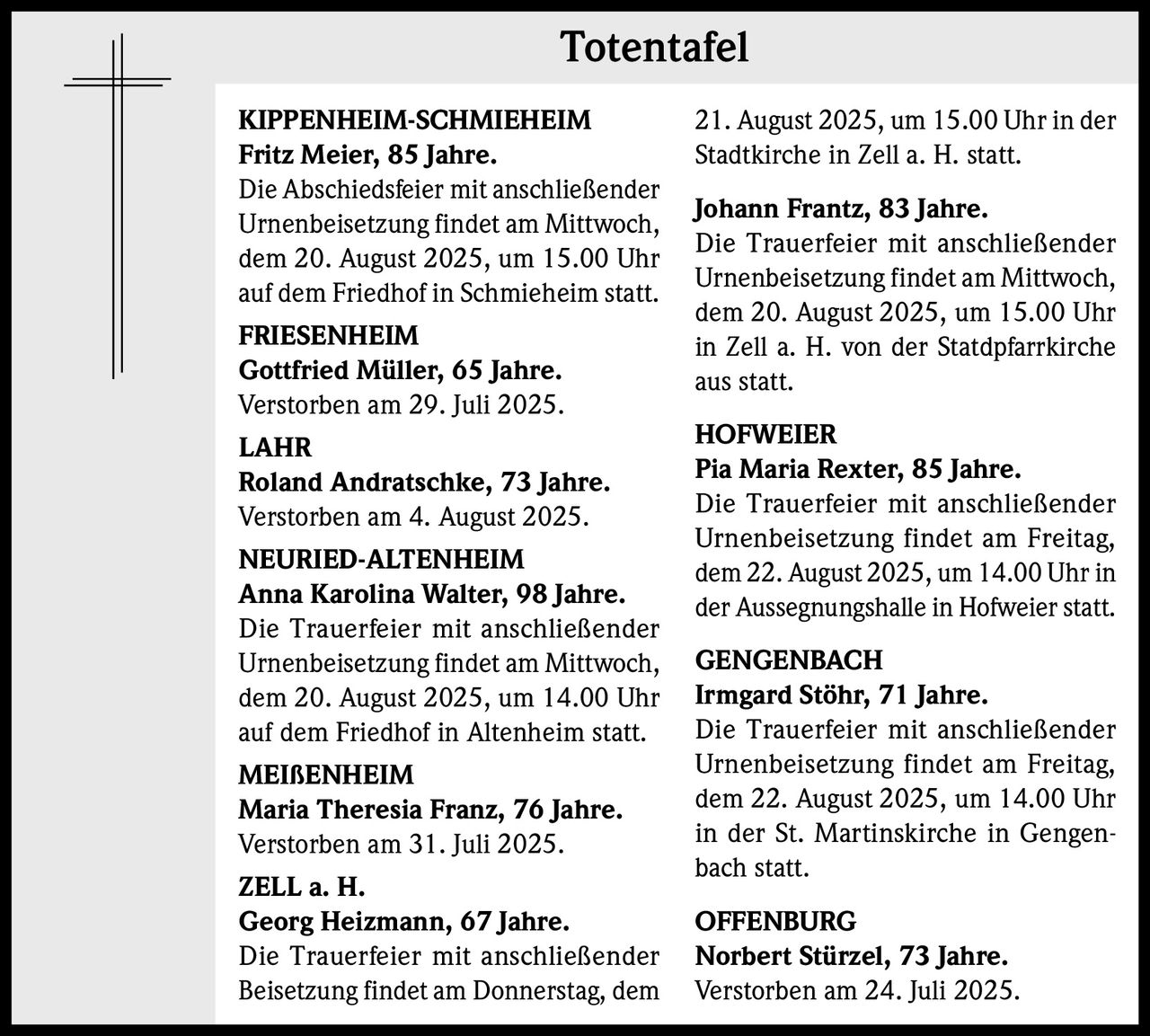 Ankündigung