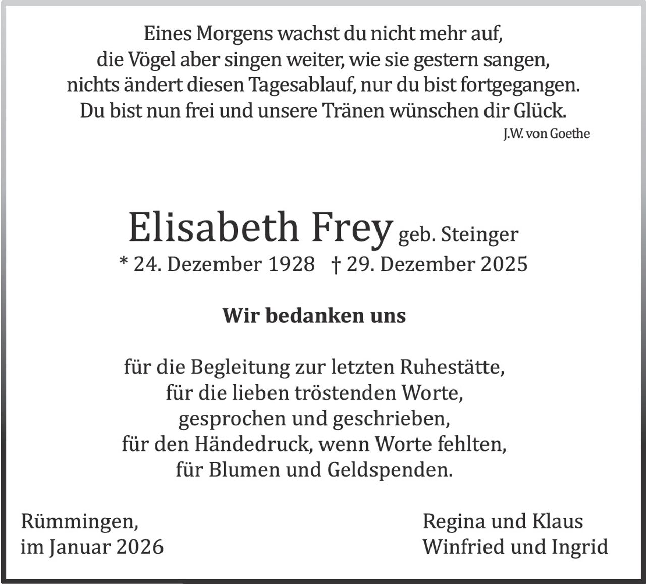 Ankündigung