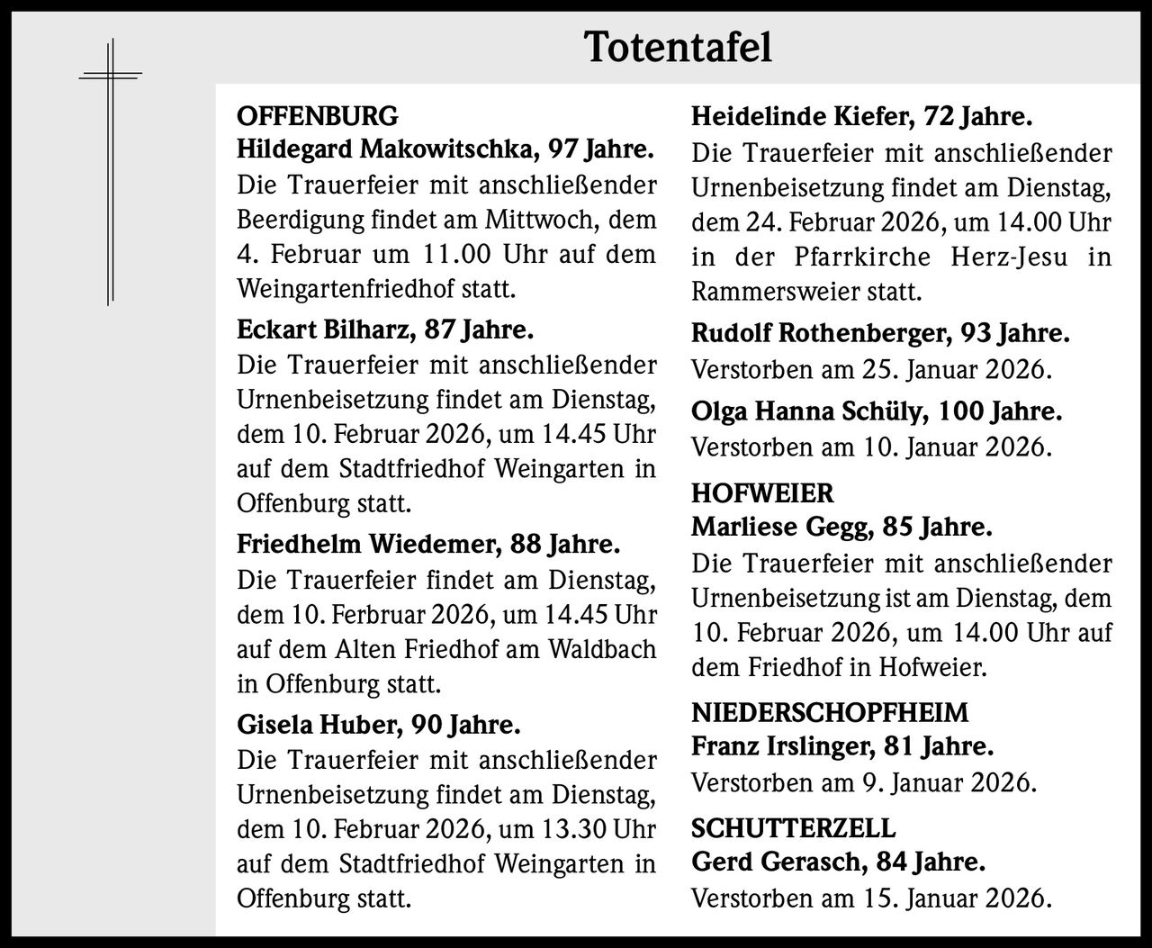Ankündigung