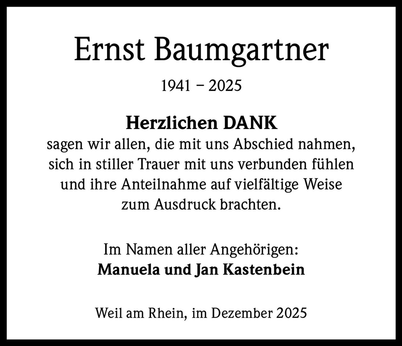 Ankündigung