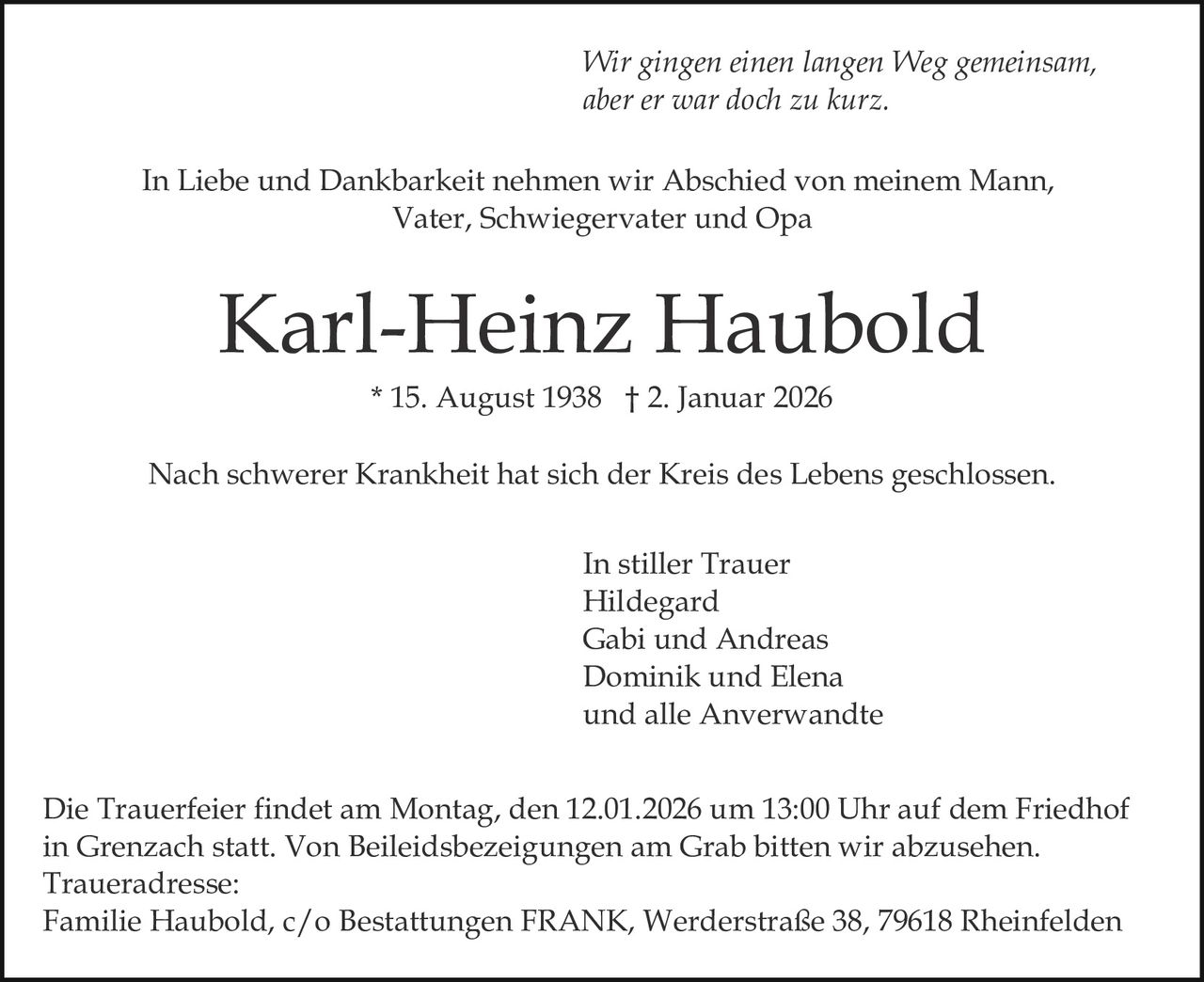 Ankündigung