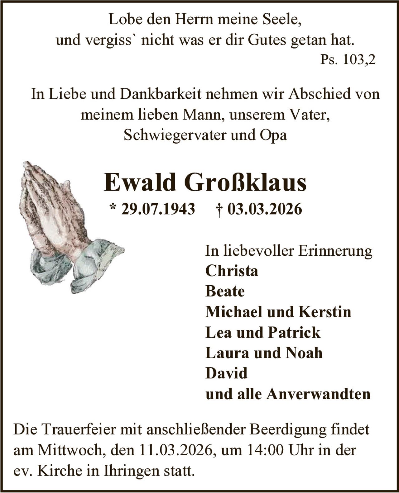 Ankündigung