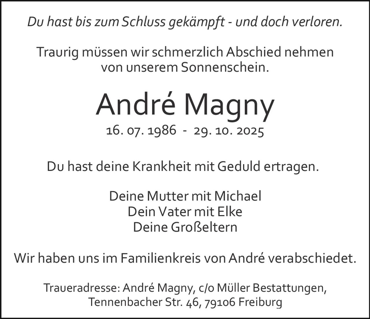 Ankündigung