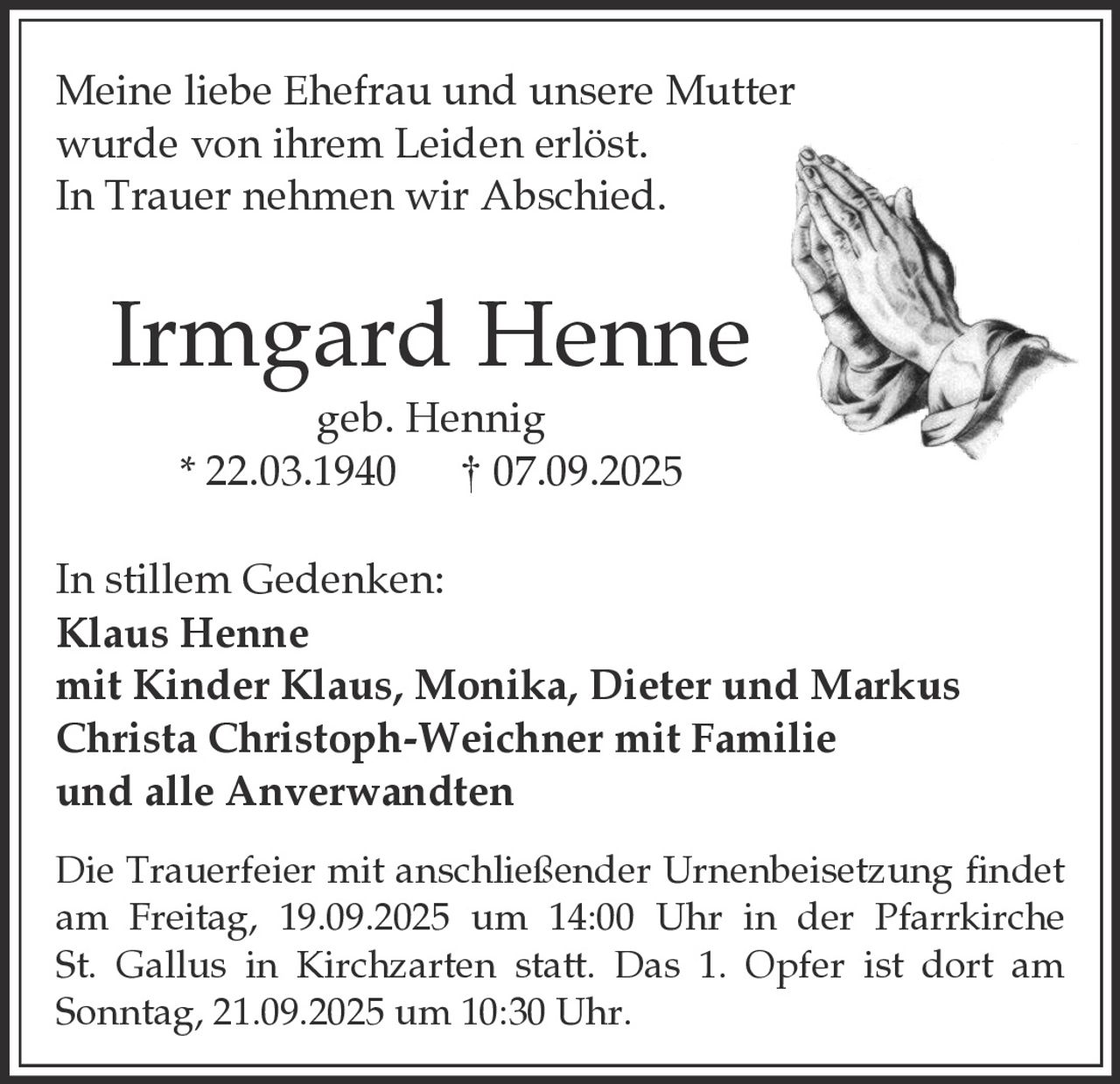 Ankündigung