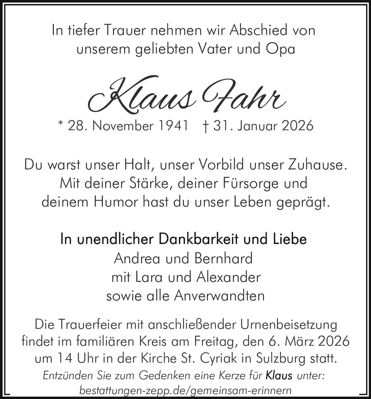 Ankündigung