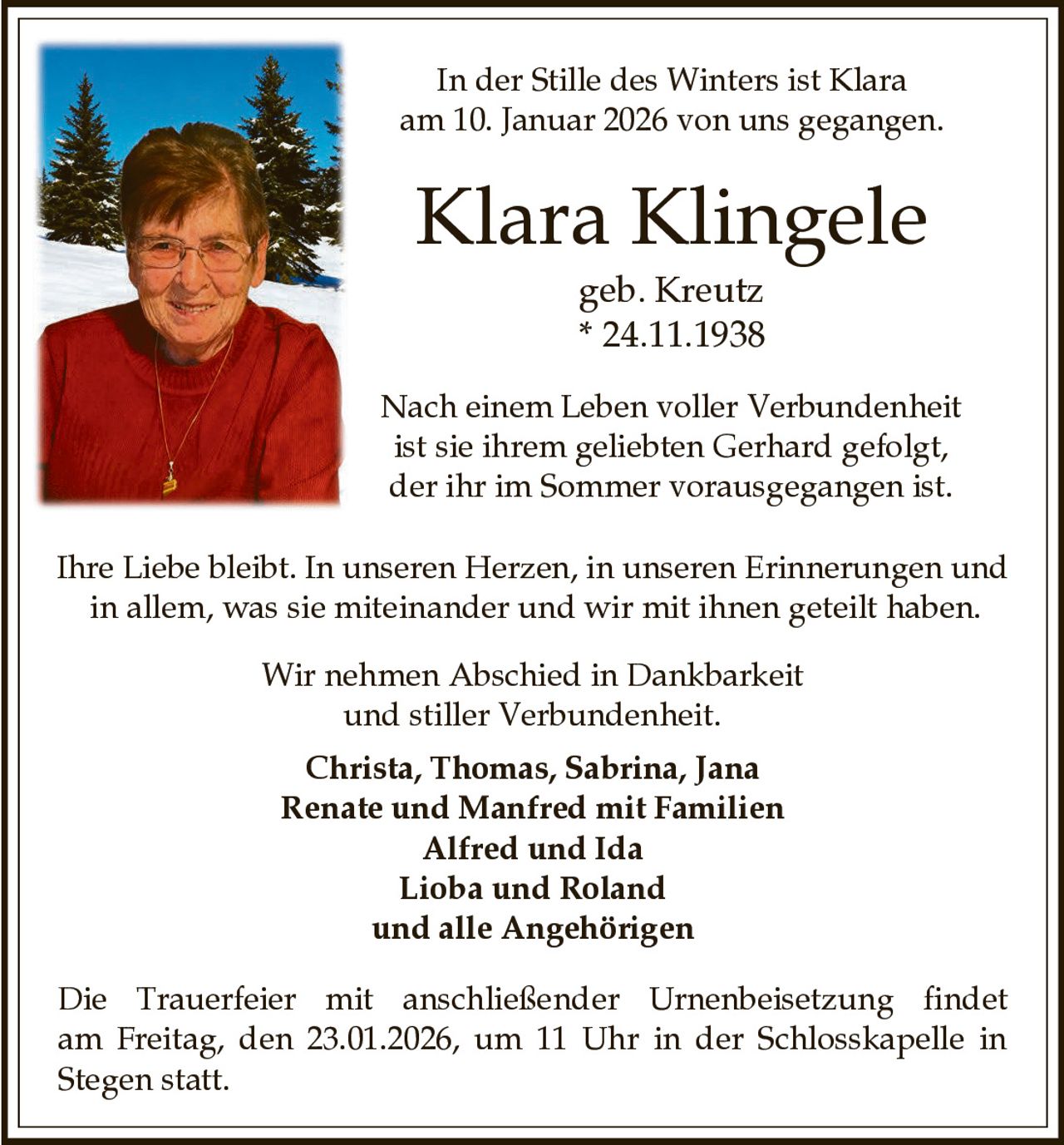 Ankündigung