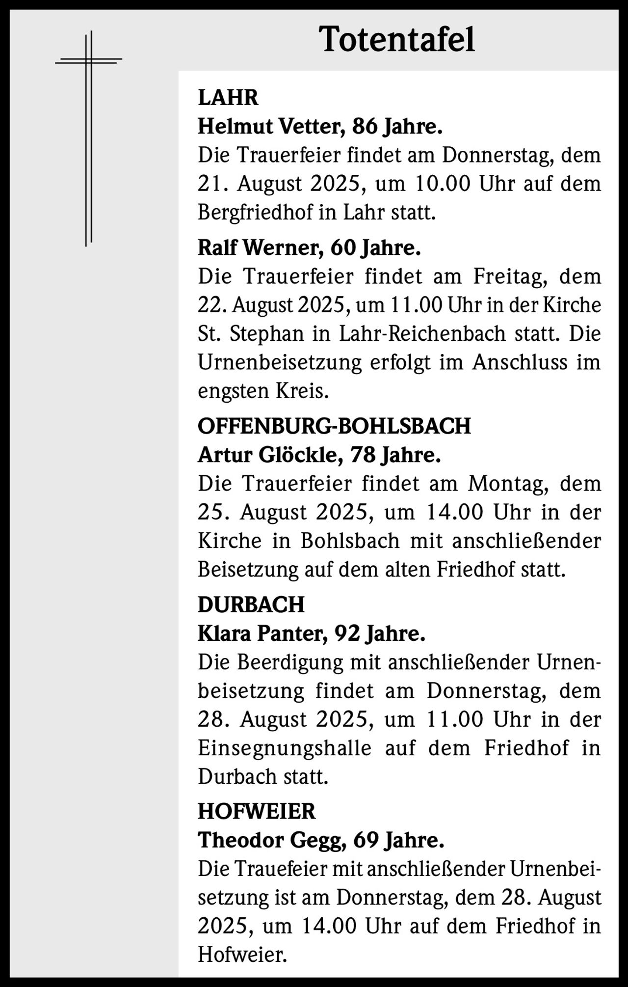 Ankündigung