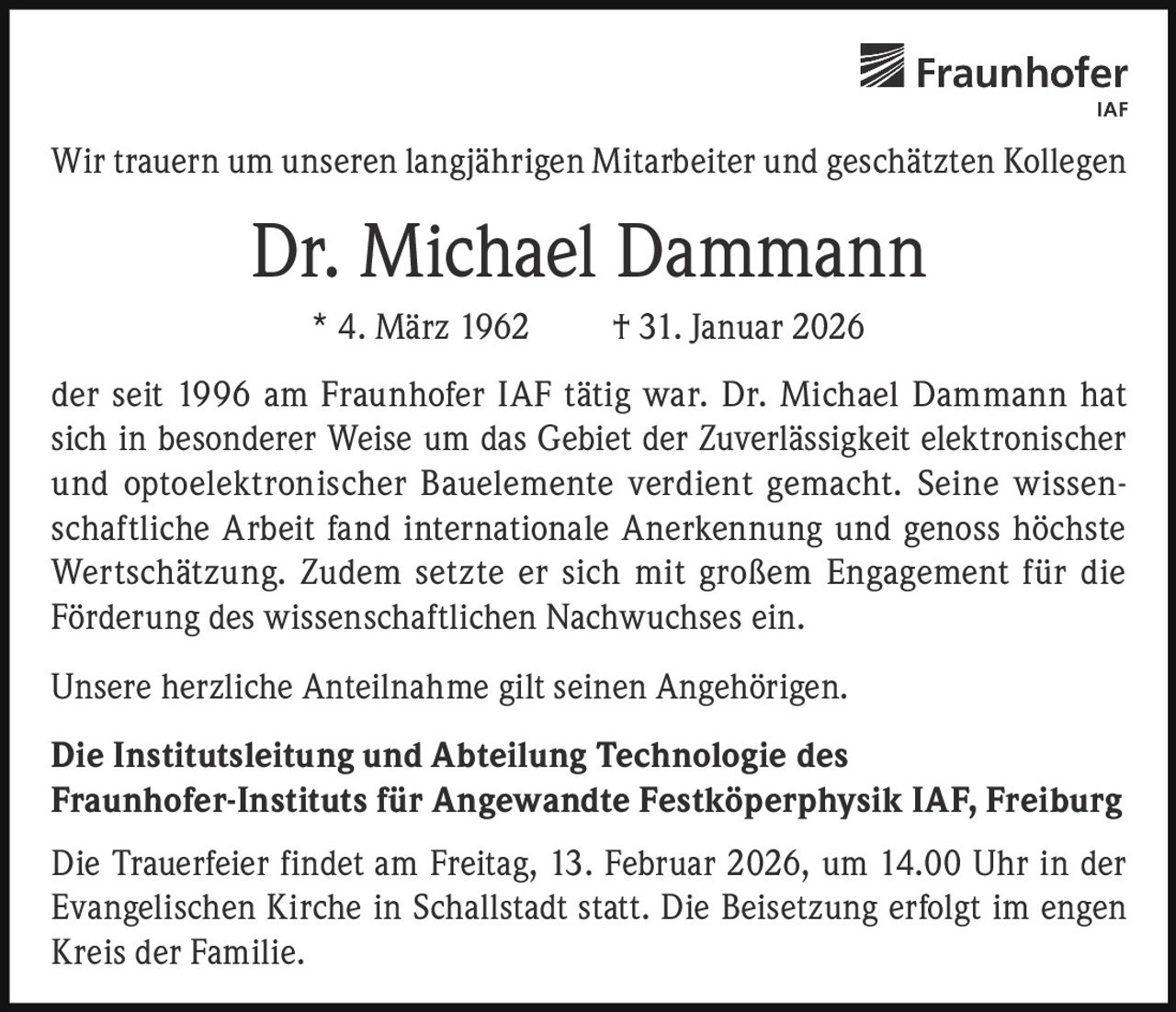 Ankündigung
