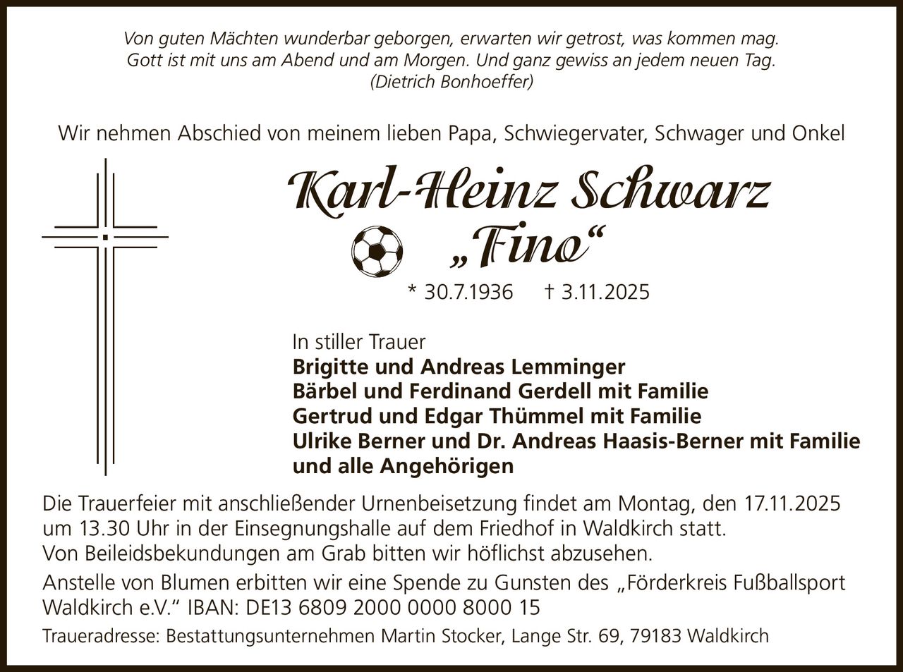 Ankündigung