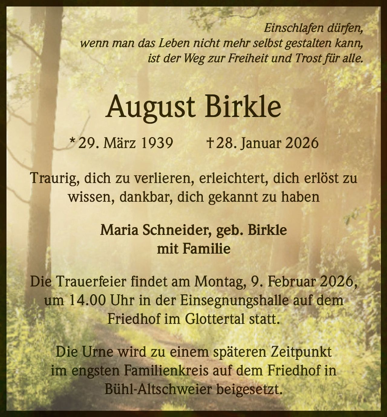 Announcement