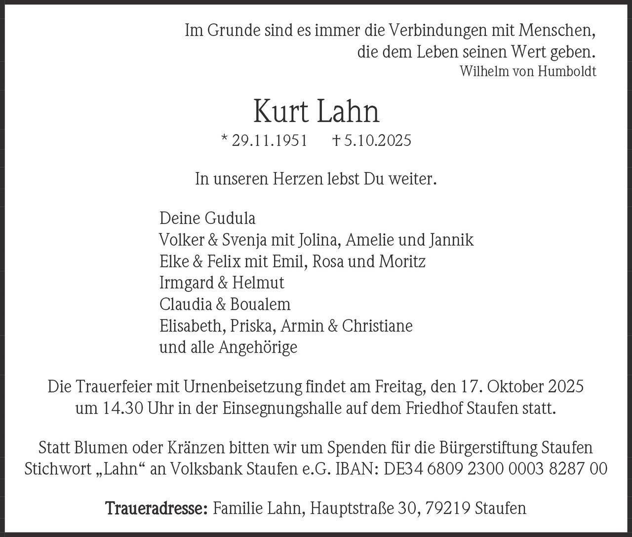 Ankündigung