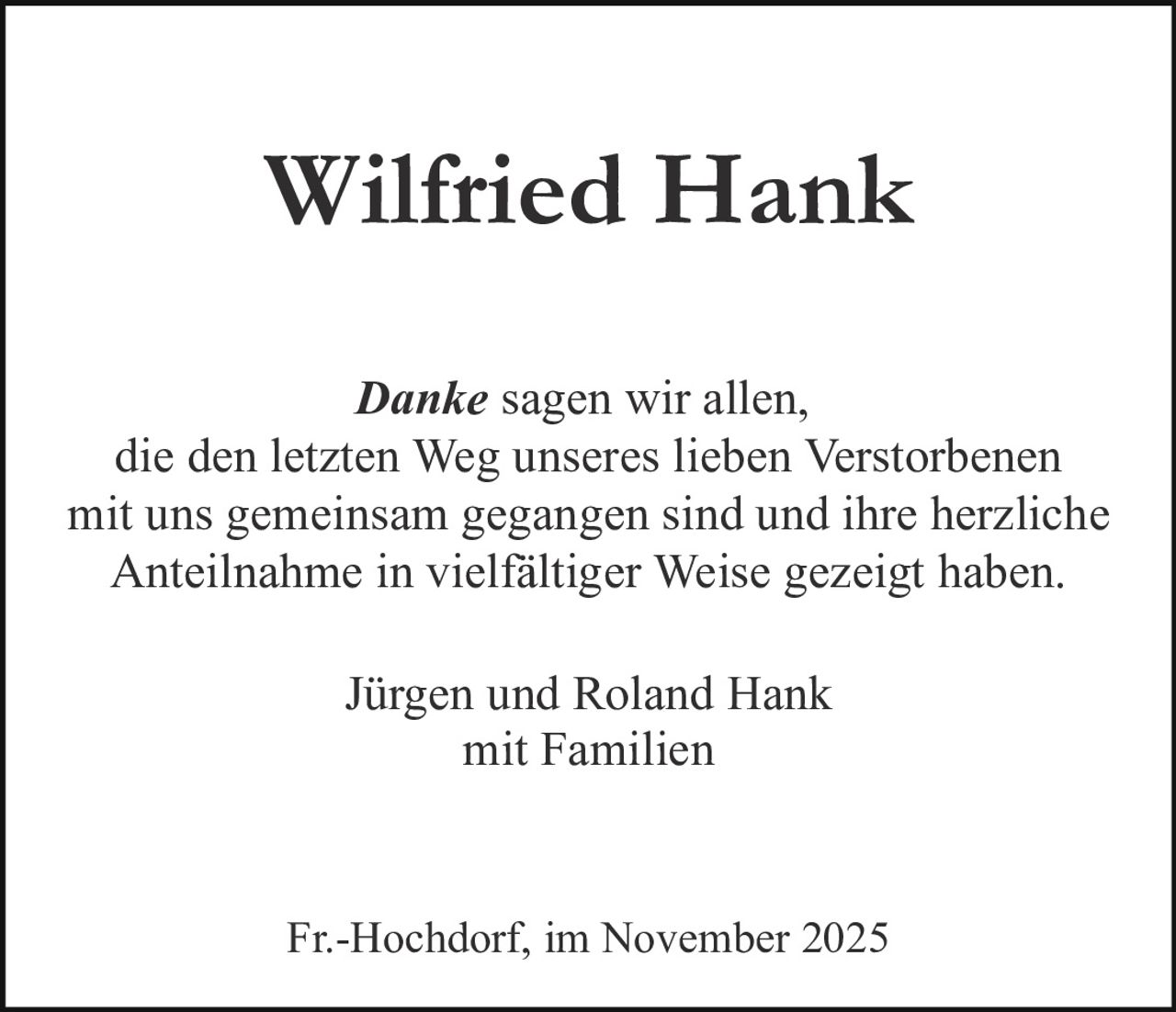 Ankündigung