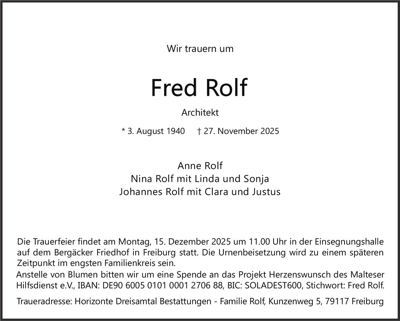 Ankündigung