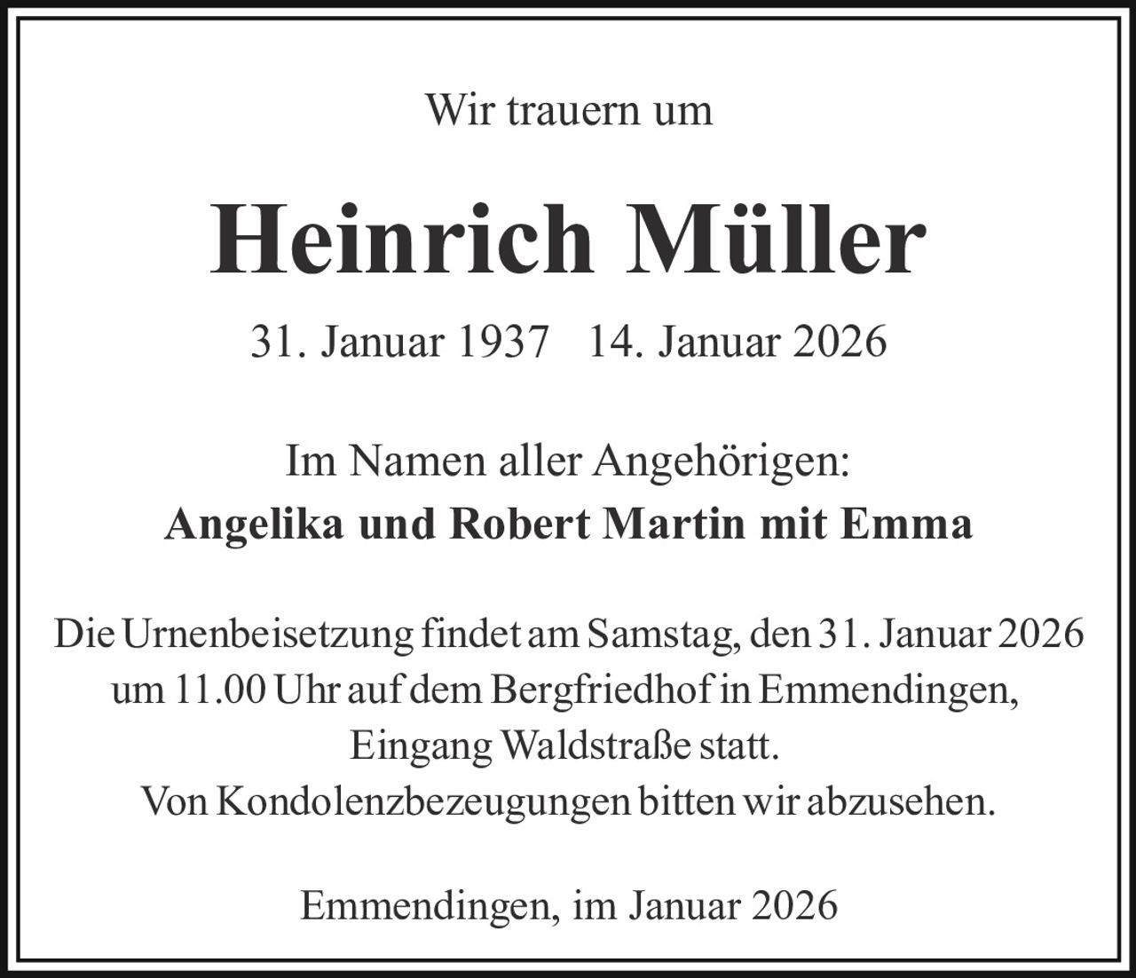 Ankündigung