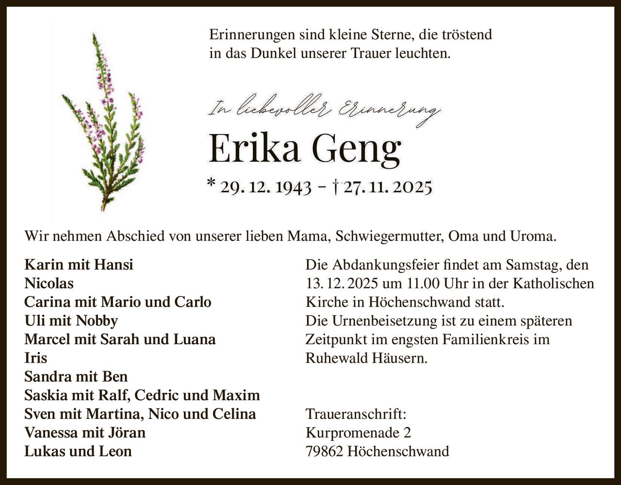 Ankündigung