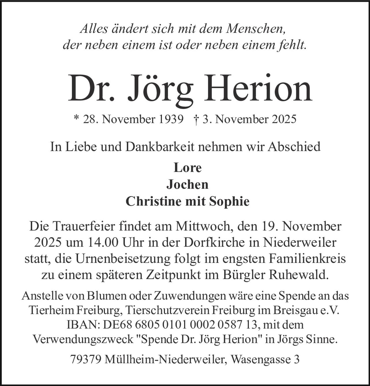 Ankündigung