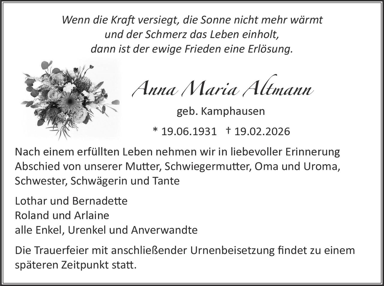 Ankündigung