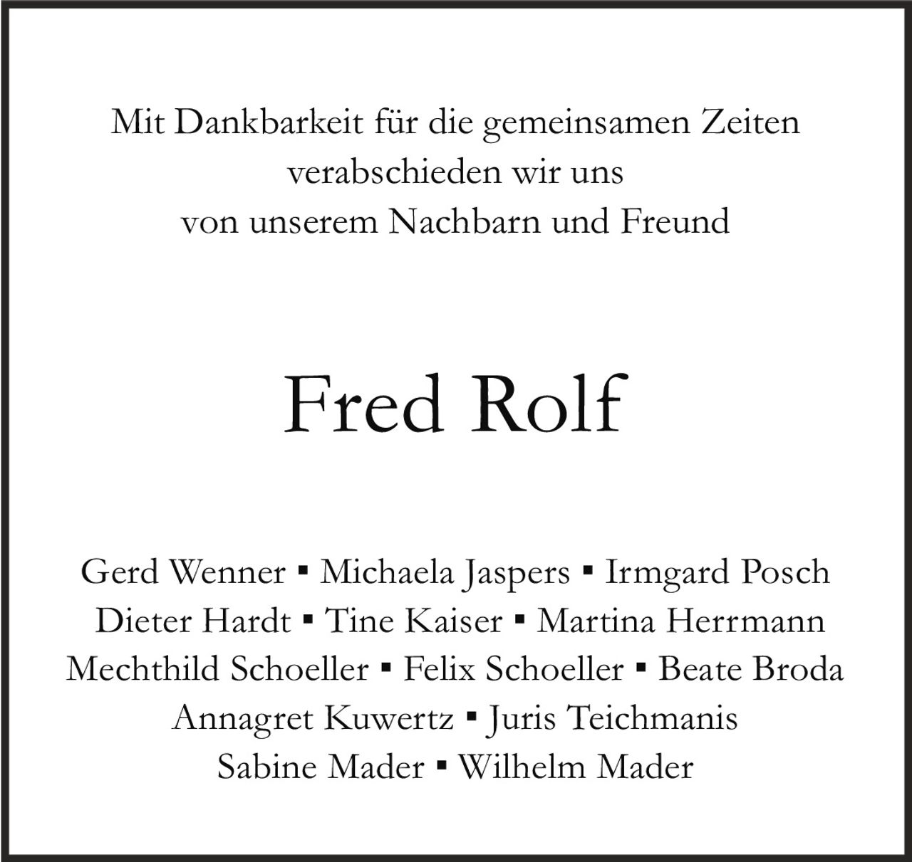 Ankündigung