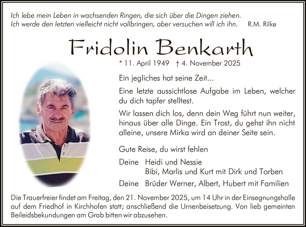Ankündigung