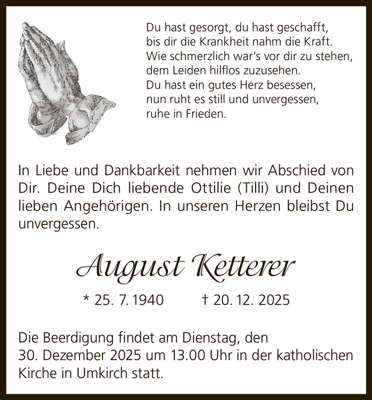 Ankündigung