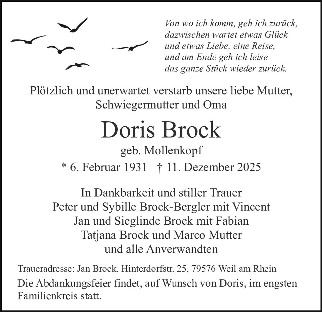 Ankündigung