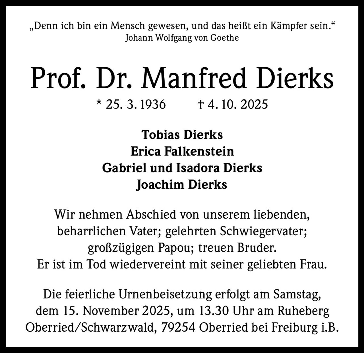 Ankündigung
