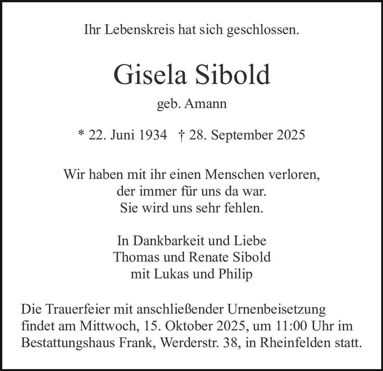 Ankündigung