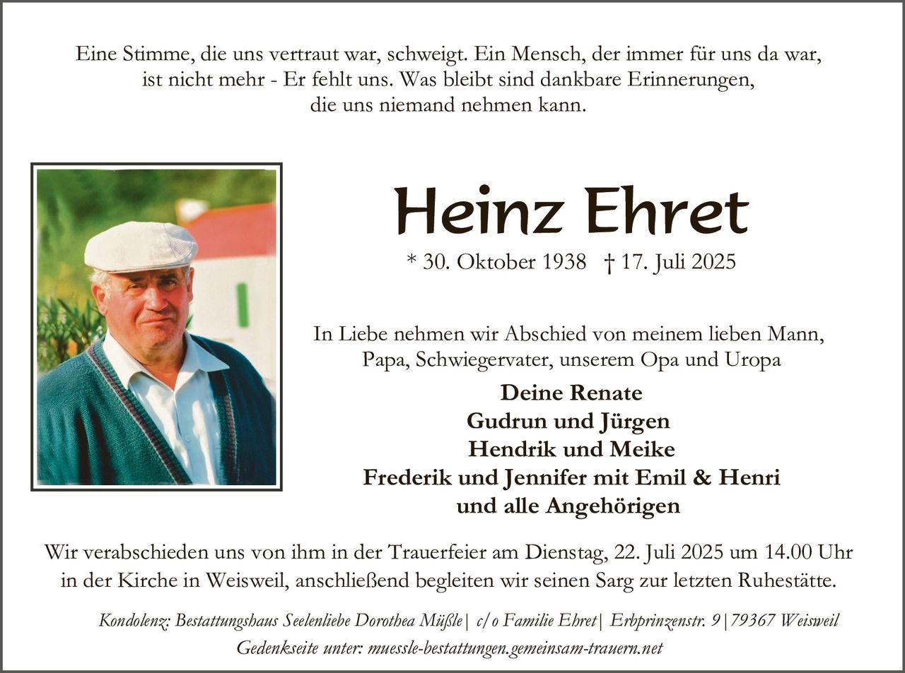 Ankündigung