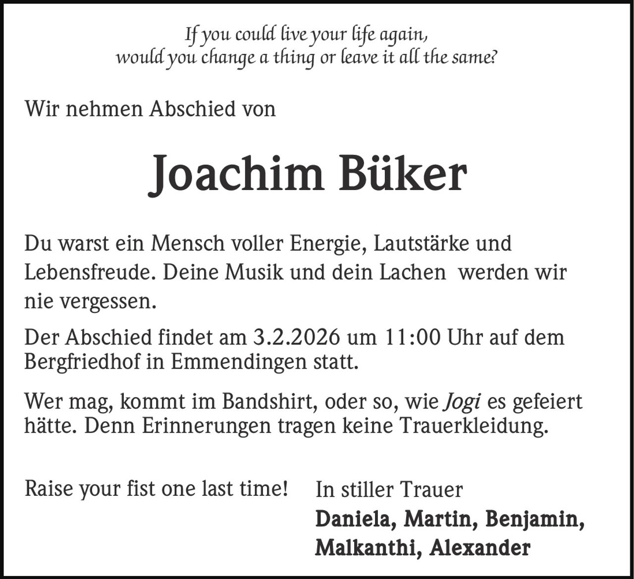 Ankündigung