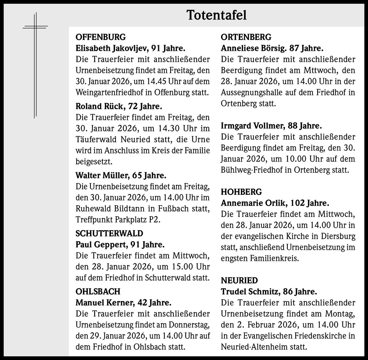 Ankündigung