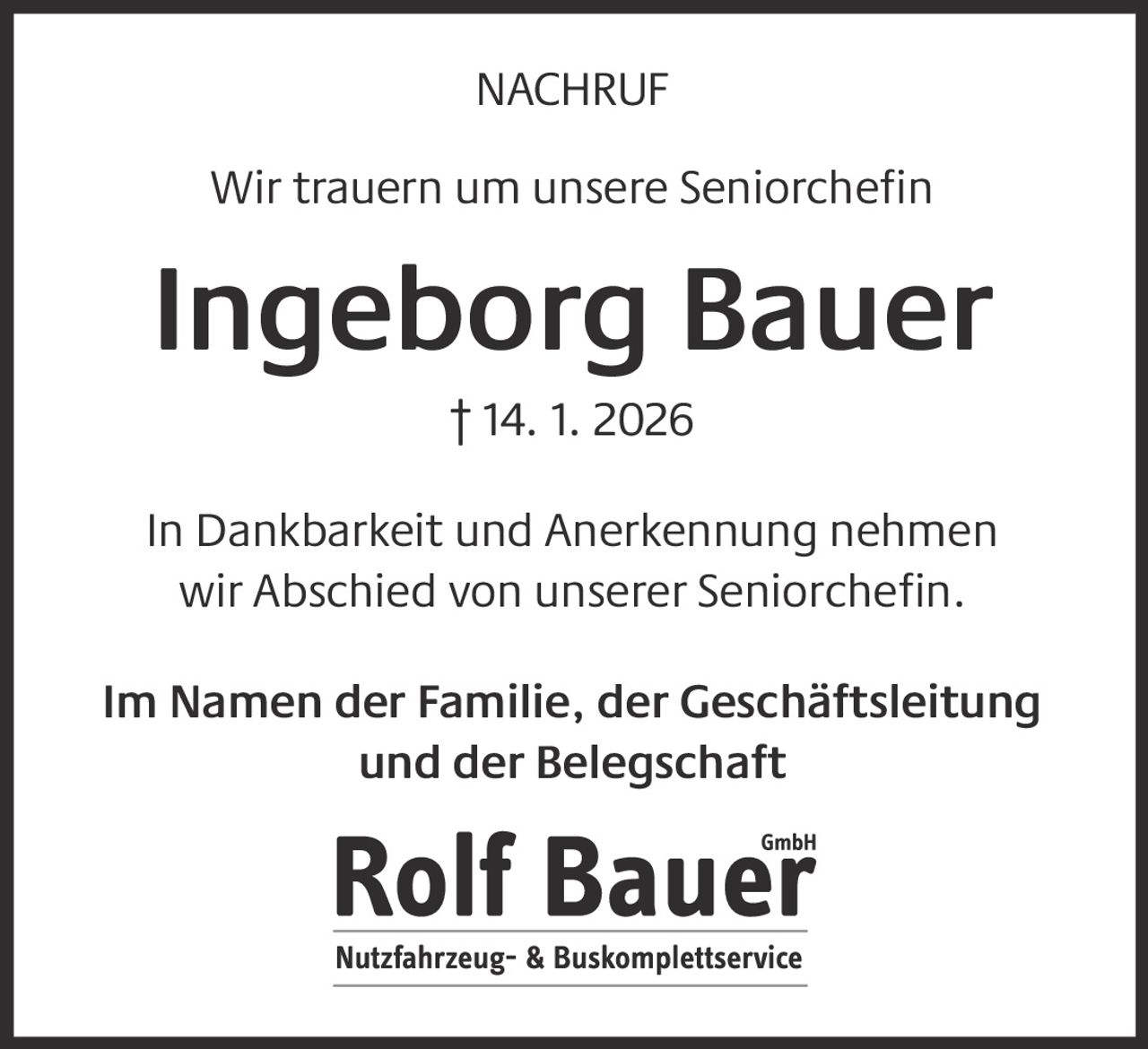 Ankündigung