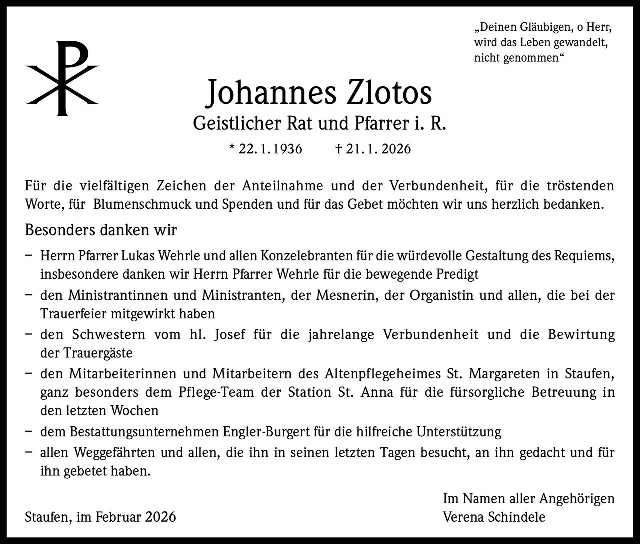 Ankündigung